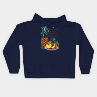 Fruit: With every bite, health and happiness! Kids Hoodie
